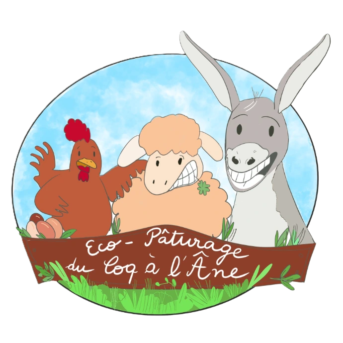 Grand logo Éco-Pâturage du Coq à l'Âne